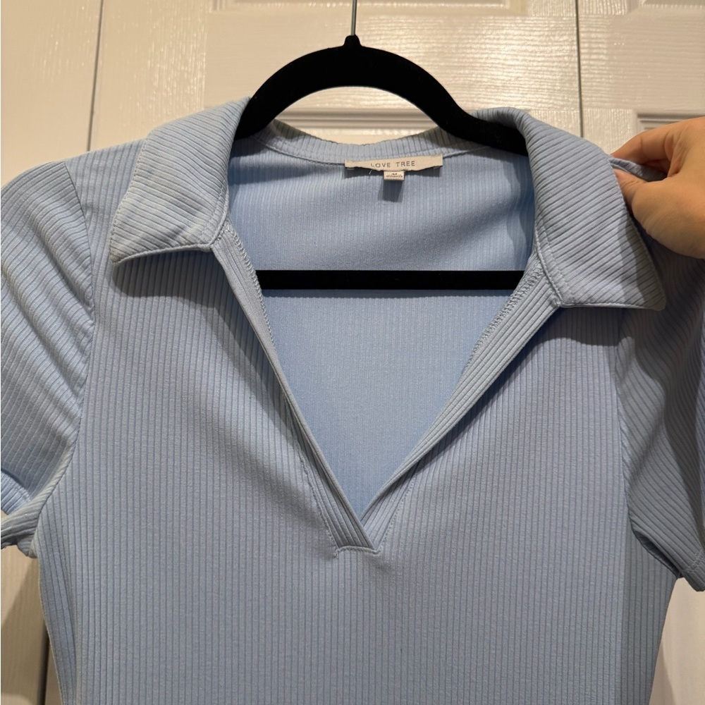 Love Tree size M mini dress in baby blue